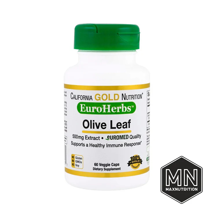 California Gold Nutrition - Olive Leaf Оливковые листья 500 мг, 60 капсул