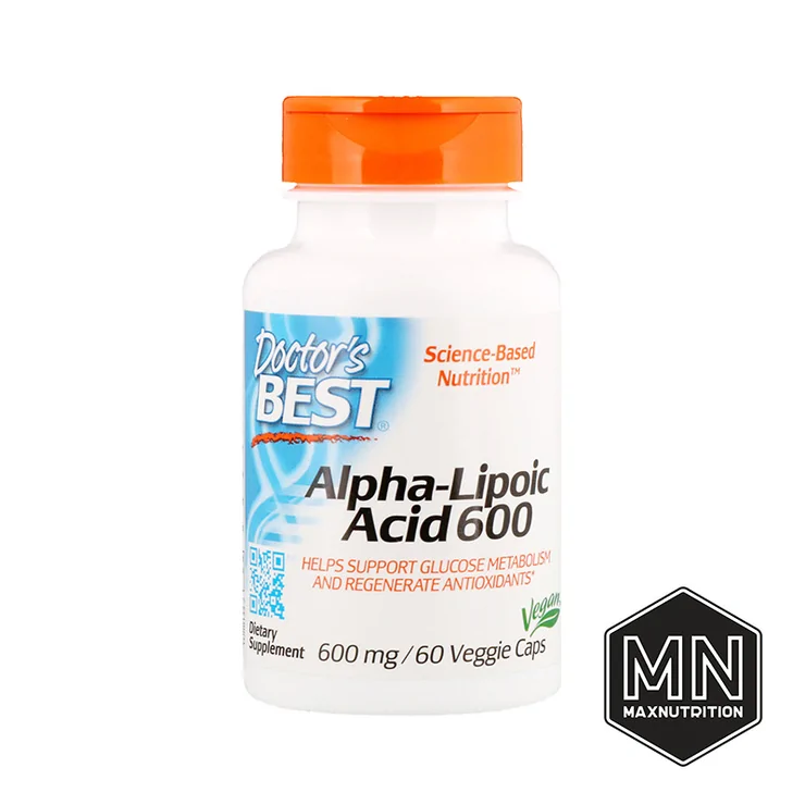 Doctor's Best - Alpha-Lipoc Acid Альфа-липоевая кислота 600 мг, 60 капсул