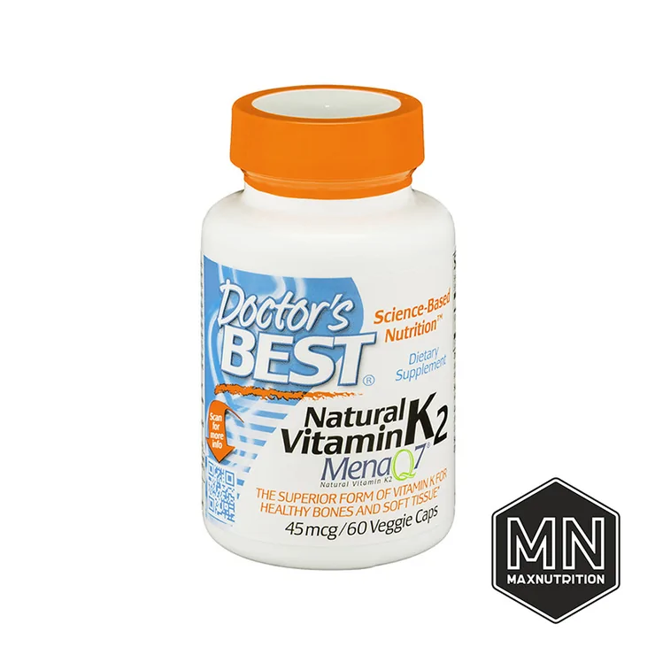 Doctor's Best - Витамин K2 MK-7 с MenaQ7 45 мкг, 60 капсул