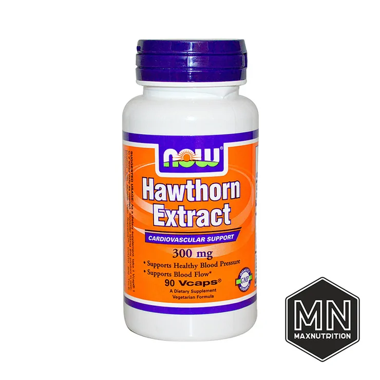 NOW - Hawthorn Extract Экстракт боярышника 300 мг, 90 капсул