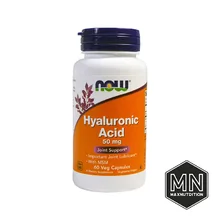 NOW - Hyaluronic Acid Гиалуроновая кислота 50 мг, 60 капсул