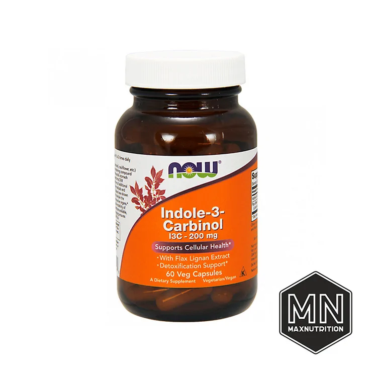 NOW - Indole-3-Carbinol Индол 3-карбинол 200 мг, 60 капсул
