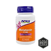 NOW - Melatonin Мелатонин 3 мг, 60 капсул