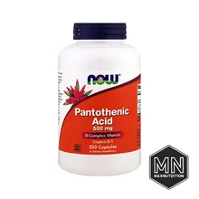 NOW - Pantothenic Acid Пантотеновая кислота, 500 мг, 250 капсул