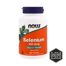 NOW - Selenium Селен 100 мкг, 250 таблеток