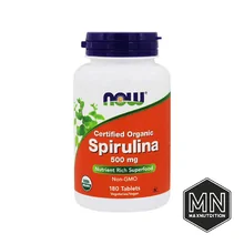 NOW - Spirulina Спирулина 500 мг, 200 таблеток