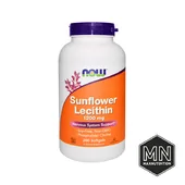 NOW - Sunflower Lecithin Лецитин подсолнечника 1200 мг, 200 капсул
