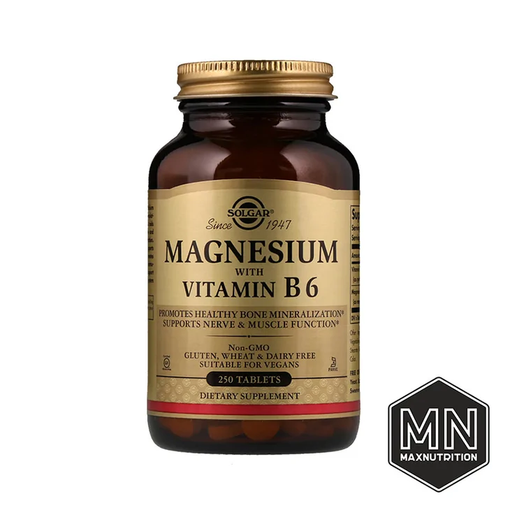 Solgar - Magnesium B6 Магний с витамином B6, 250 таблеток