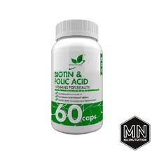 NaturalSupp - Биотин и фолиевая кислота с Омега-3 (Biotin and Folic Acid), 60 капсул